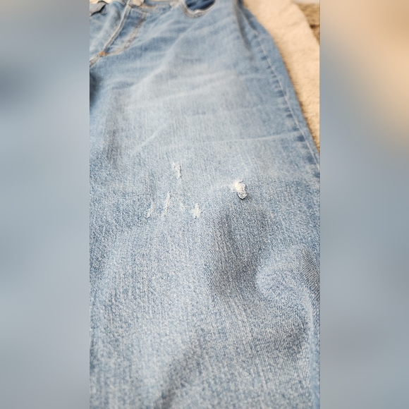 Women's High Rise Medium Wash Denim 90s Straight Jeans 16 - Picture 12 of 14